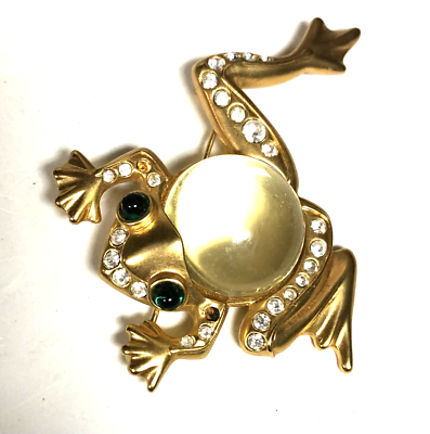 JELLY BELLY Green Eyed FROG Pin Brooch eBay