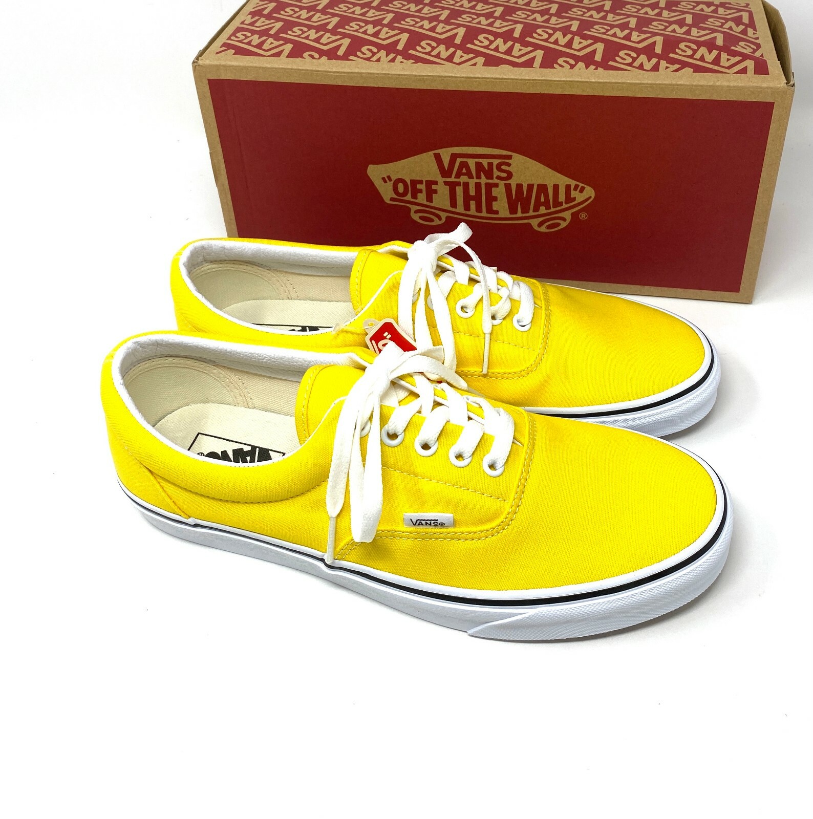 Vans Era Cyber Yellow Lemon Canvas Low Top Lace Up Sneaker Men Size  VN0A54F1CA1: купить с доставкой из США, цена 6 190 руб - (133863270575)