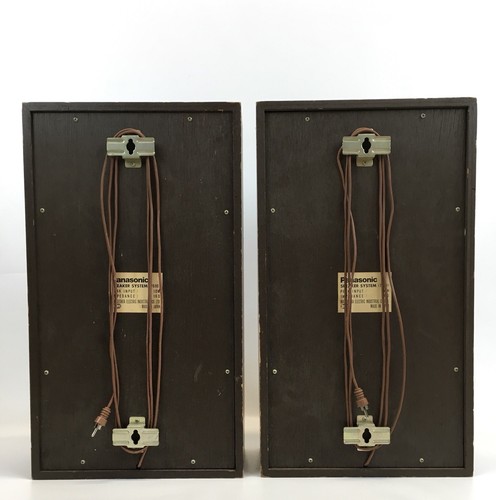 Vintage Panasonic Speakers 7680 Made in Japan Wall Mounting Brackets System Pair