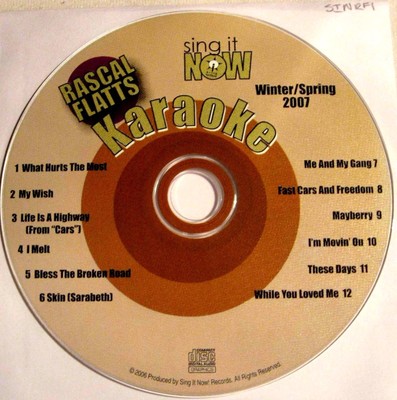 Sing It Now Karaoke CD+G - Rascal Flatts 2007 Summer/Fall