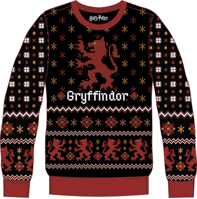 Harry Potter Gryffindor House Emblem Sweater L eBay