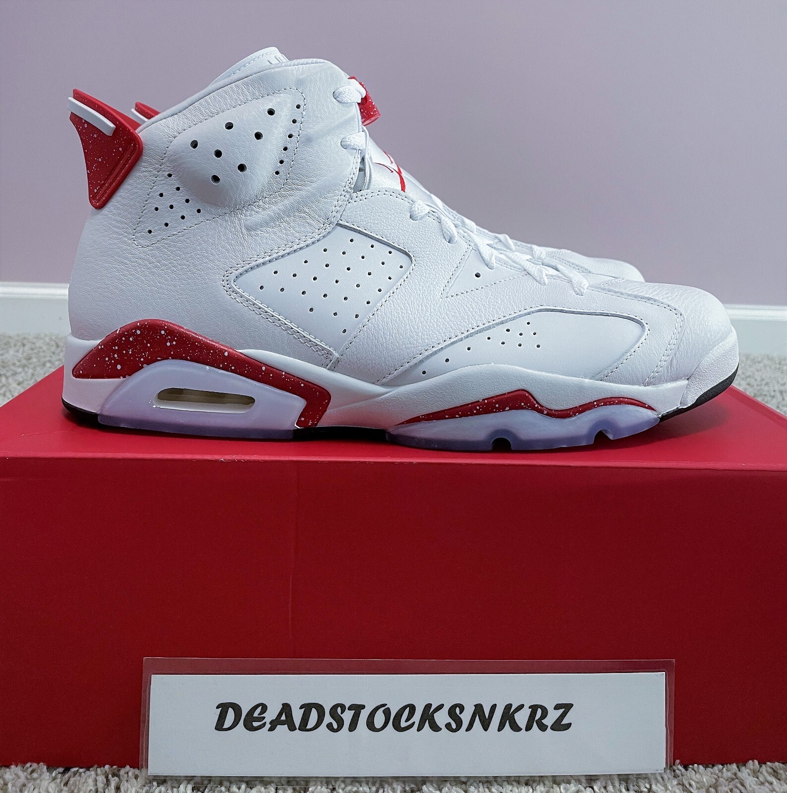 Nike Air Jordan 6 Retro Red Oreo CT8529 162 Men's Size 9 | eBay