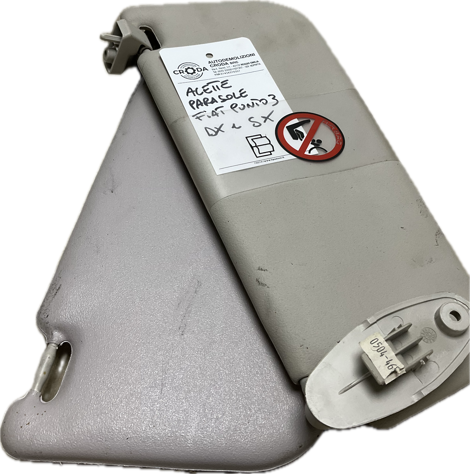 Alette pantine parasole per modello FIAT PUNTO III destra e sinistra dx sx