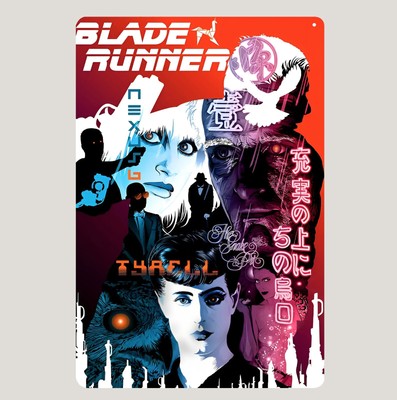 Blade Runner Movie Metal Poster Collectable Tin Sign - 20x30cm