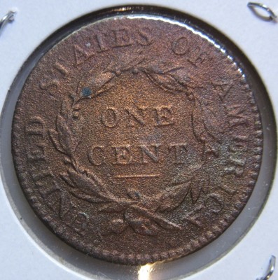 1819 U.S. Large Cent-Cleaned-Light Corrosion-Nice Grade-Low Mintage