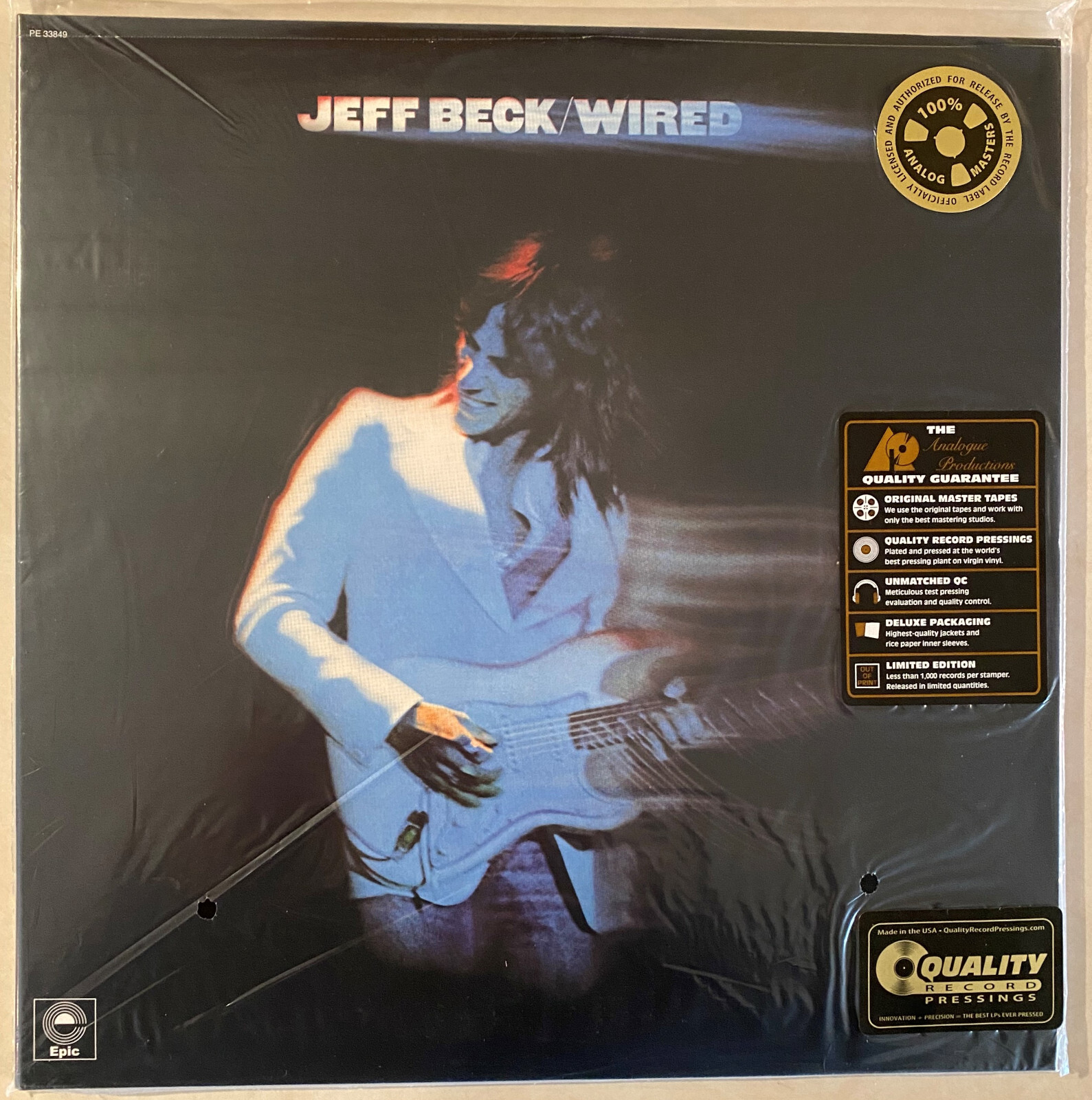 JEFF BECK Wired Analogue Productions 45 rpm 180 gram vinyl