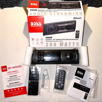 BOSS Audio 616UAB MP3- COMPATIBLE DIGITAL MEDIA AM/FM RECEIVER BLUETOOTH