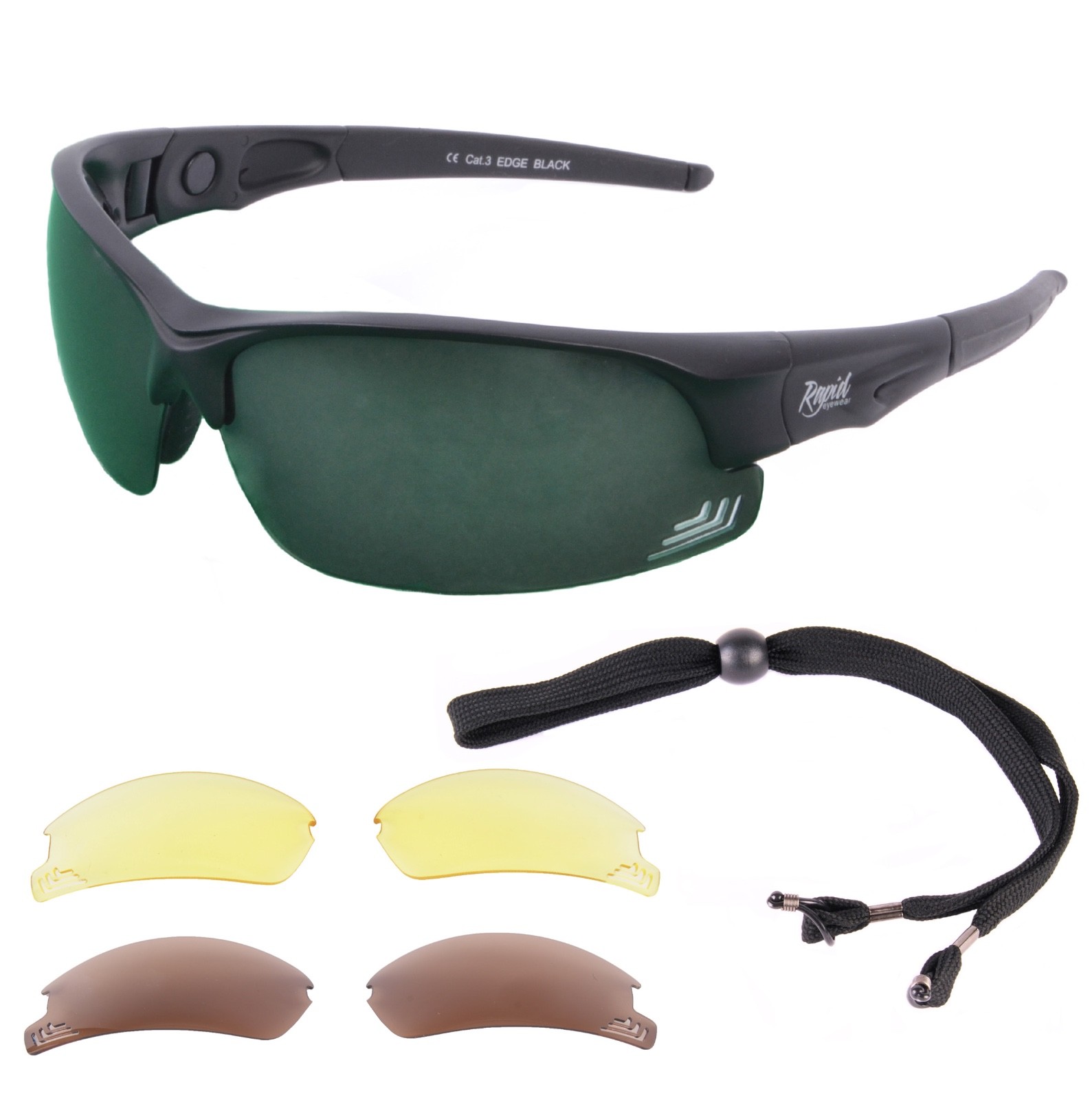 SUNGLASSES FOR GOLF MENS Polarized & Low Light Multi lens System
