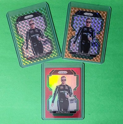 2022 Prizm #18 Justin Haley 3 Card Lot