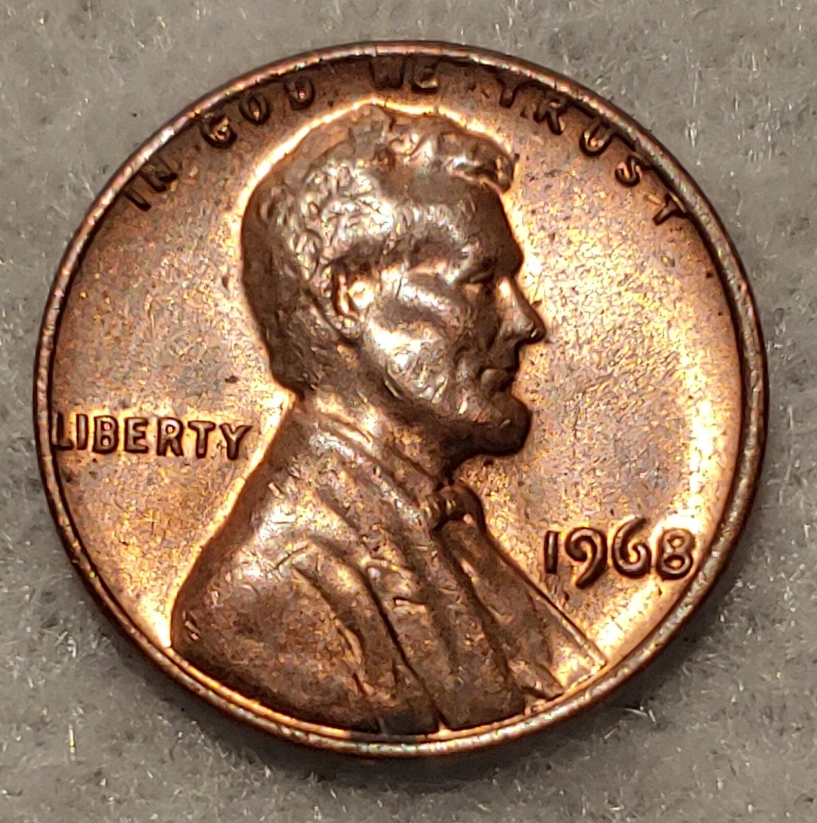 Rare 1968 Penny With No Mint Mark, Nice Condition as shown