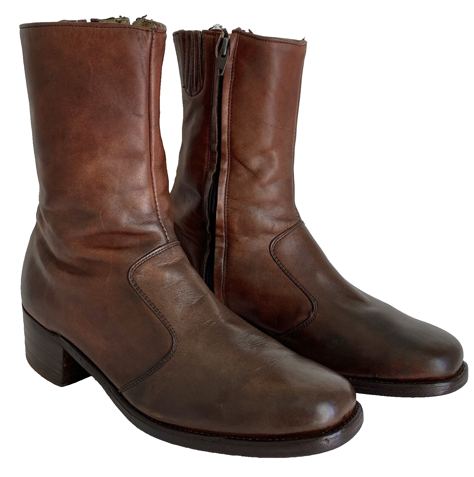 90’s FRYE Engineer Zip Boots Vintage 90s Frye Side Zip Harness Boots Engineer Boots Ankle