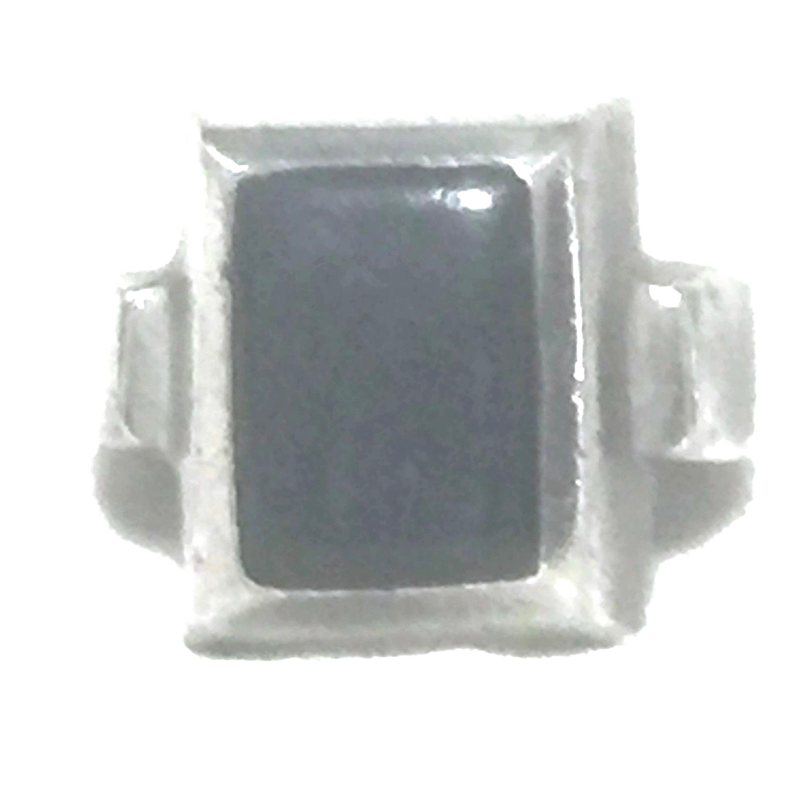 Vintage Onyx Band Tribal Southwest Sterling Silver Ring Size 6.25 Women Mexico