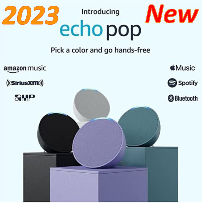 Amazon Echo Pop Smart Speaker 2023 Alexa Wifi Full Sound