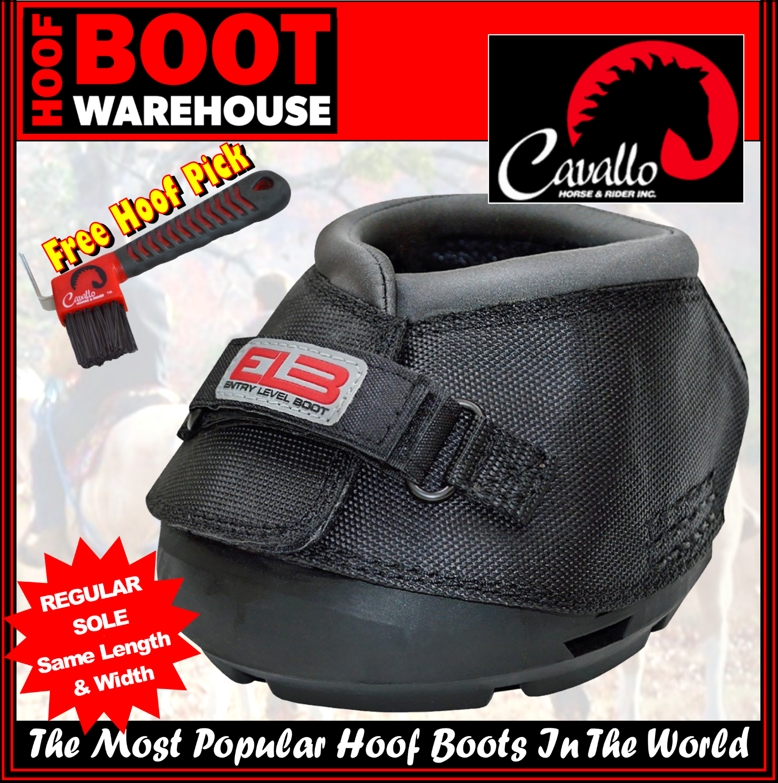 Cavallo ENTRY LEVEL 'ELB' Hoof Boots (Pair) Horse Equine Protection