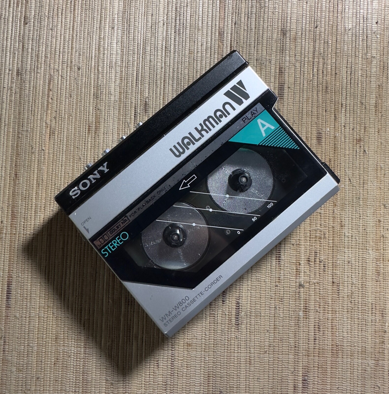 Sony WM-W800 Walkman Cassette Recorder - Black and silver