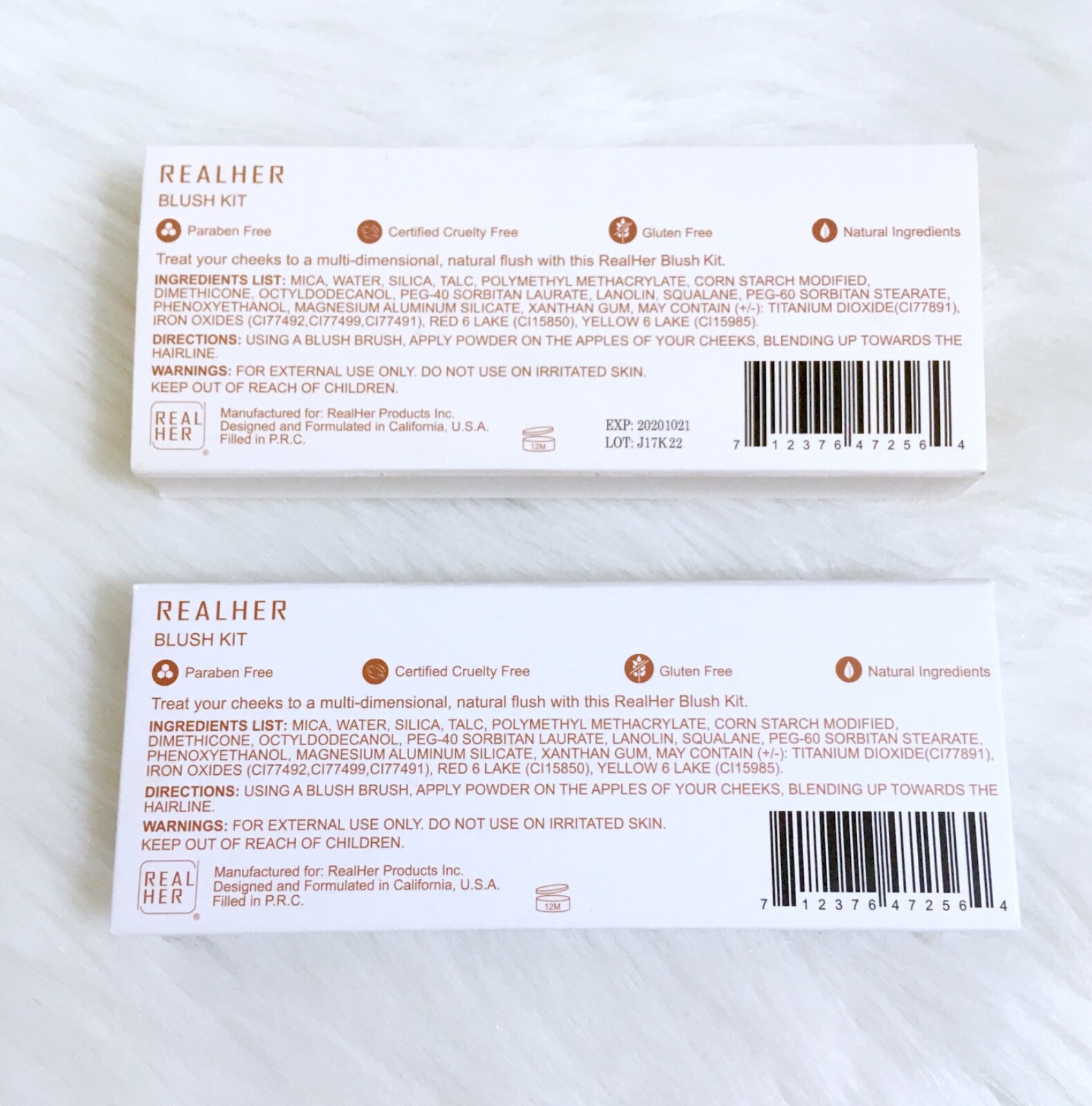 RealHer Blush Kit Palette Be Fearless Be Limitless BNIB 100% Authentic