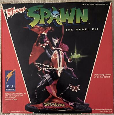 Spawn Model Kit Autographed by Al Simmonsas