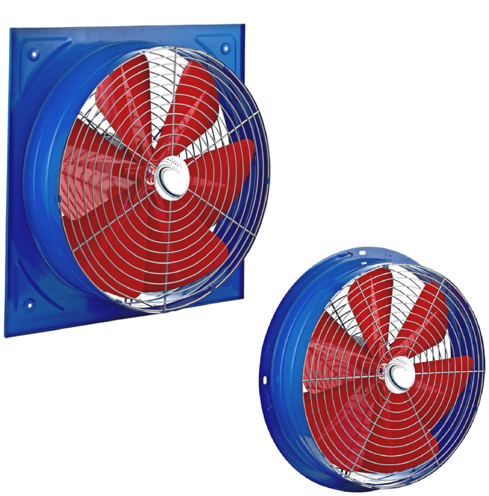 Industrie Ventilator Axial Großraum Lüfter 2200 - 8500 m/h³ Gebläse Wand 230 V