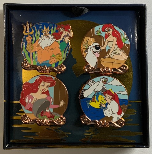 Disney 30th Anniversary Of Little Mermaid 4 Pin Set LE 2000