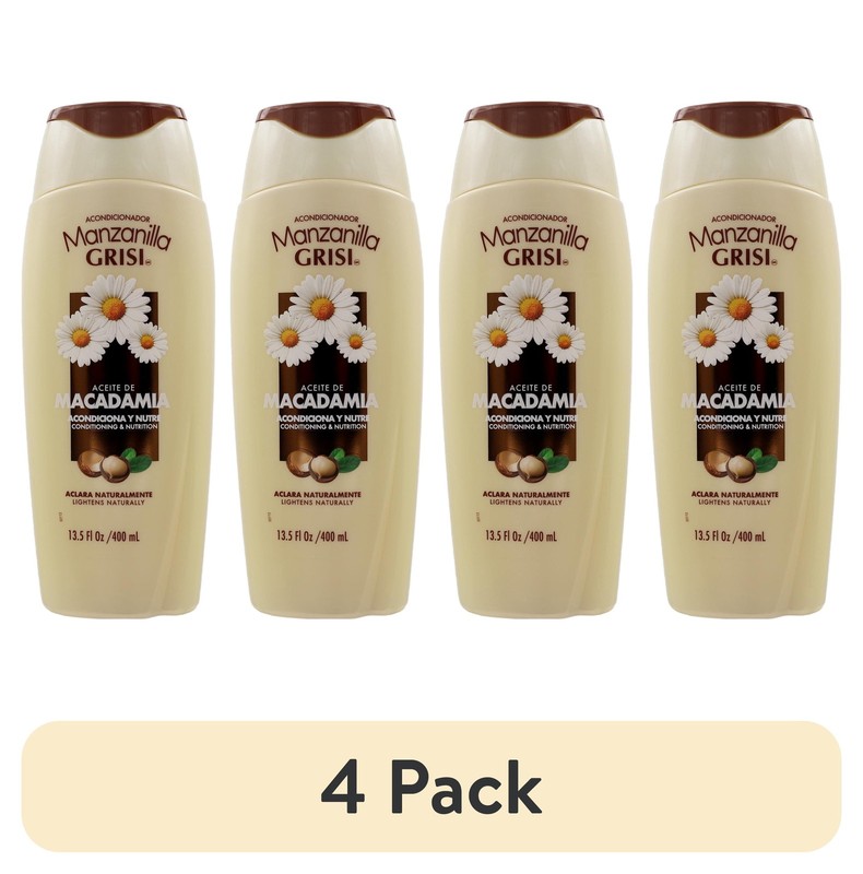 (4 Pack)  Manzanilla Moisturizing Conditioner, Chamomile, 13.5 Fl Oz Squez