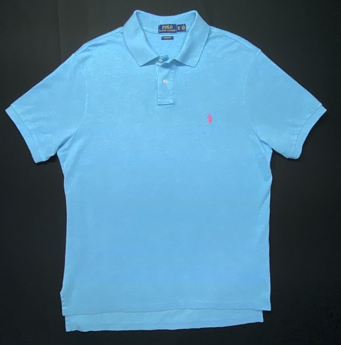 Polo Ralph Lauren ラガーシャツ XLサイズ ピンクと水色 POLO RALPH LAUREN】ラグビーシャツ(シャツ・ブラウス