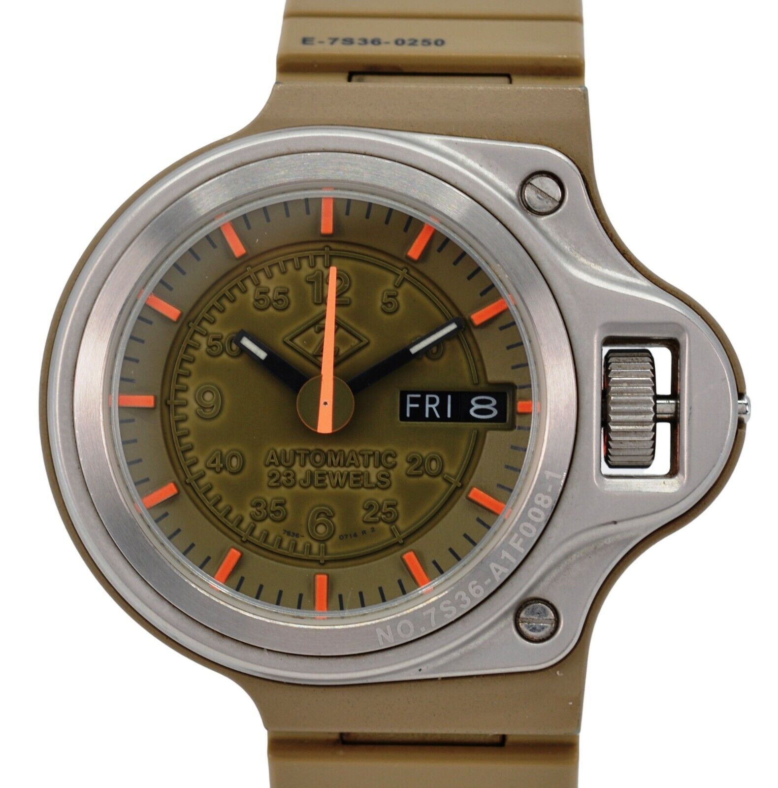 Seiko Cabane de Zucca JDM Giugiaro Brown Dashboard Automatic Watch! 7S36-0250! Seiko Cabane de Zucca JDM Giugiaro Brown Dashboard Automatic Watch! 7S36-0250!