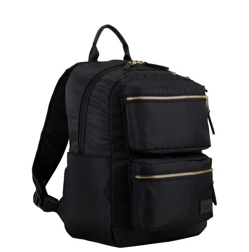 Premium Black With Gold Zipper Multipurpose Unisex Backpack