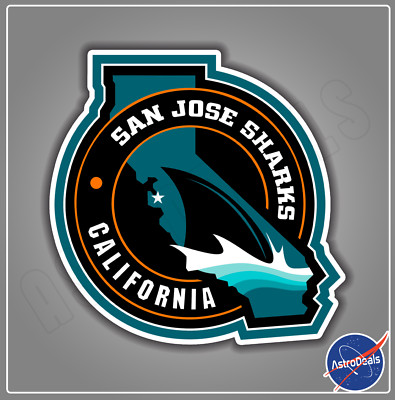 San Jose Sharks NHL Ice Hockey Logo Sticker Decal *Size: 3''-12''*