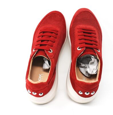 GEOX RESPIRA Sneakers D Rubidia E Suede Red UK 3 US 6 EU 36