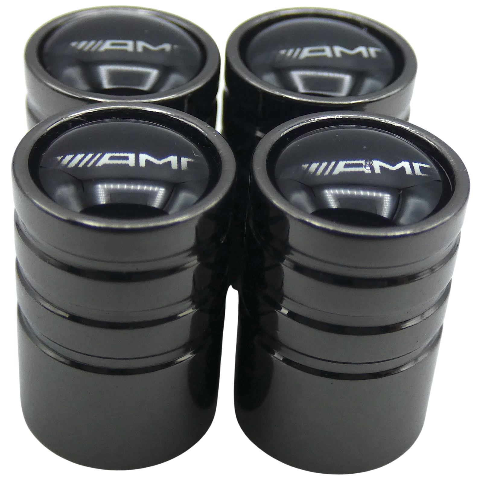 AMG Tire Wheel Stem Air Valve CAPS for auto, car, truck, SUV (1 SET)