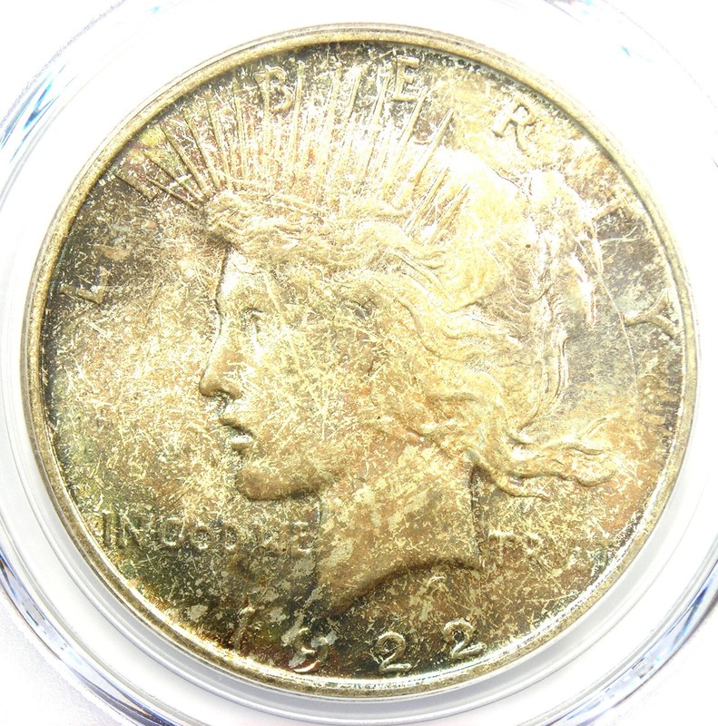 1922-D Peace Silver Dollar $1 - Certified PCGS MS66 -