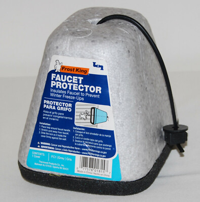 New Frost King Gray Outdoor Styrofoam Insulating Faucet Protector  FC1