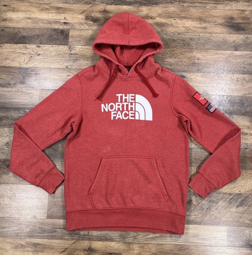 THE NORTH FACE SKYWALKER HOODIE M レッド North Face Hoodie Mens Small Red Spell Out Fleece Hooded