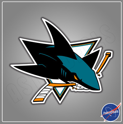San Jose Sharks NHL Ice Hockey Logo Sticker Decal *Size: 3''-12''*