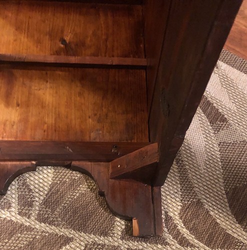 Antique Pine Mule Chest Blanket Trunk 2 Dovetail Wooden Drawers