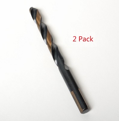 2 Pack Drill Bit 25/64'' Industrial Grade