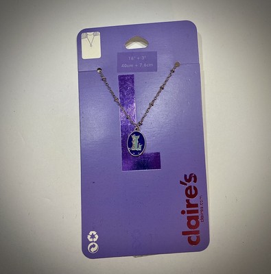 CLAIRE S  L  INITIAL NECKLACE NWT!!! UNIQUE!