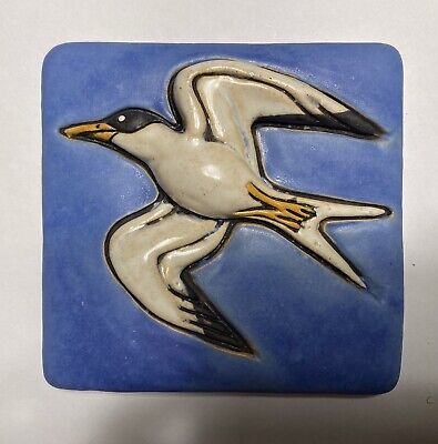 Tern Stoneware Art Tile By Gretchen Kramp