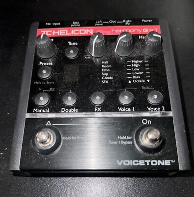TC Helicon VoiceTone Harmony-G XT Vocal Effects Processor - Black