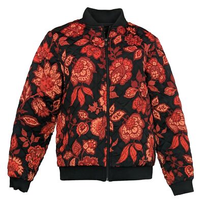 【海外限定】REISSジャケット☆Nina Floral-Print Woven Bomber Reiss Nina Floral-Print Woven Bomber Jacket In Pink Print