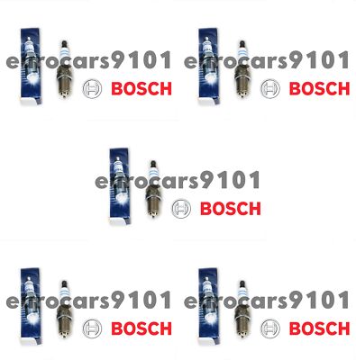 Set of (5) Mercedes-Benz C280 Bosch Spark Plugs 7422 7422