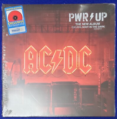 AC/DC POWER UP Limited Edition RED OPAQUE VINYL LP 2020 Walmart New Sealed