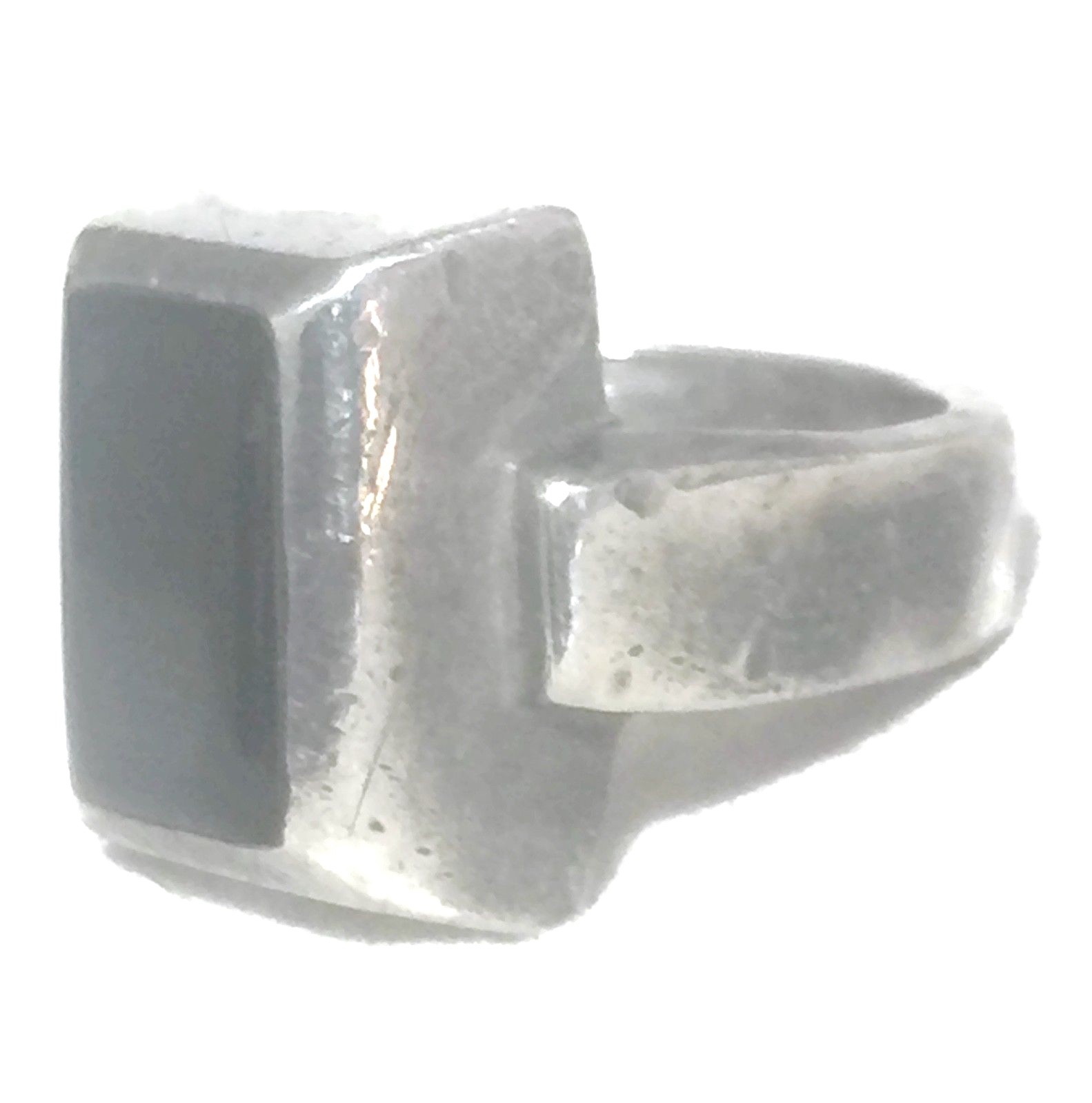 Vintage Onyx Band Tribal Southwest Sterling Silver Ring Size 6.25 Women Mexico