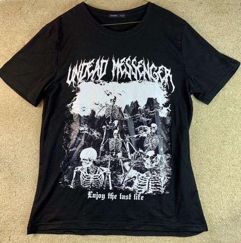 Undead Messenger “Enjoy The Last Life” T Shirt Black Small