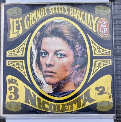 NICOLETTA – Les Grands Succès Barclay Vol 3 2 LP Canada 75003 – Excellent état