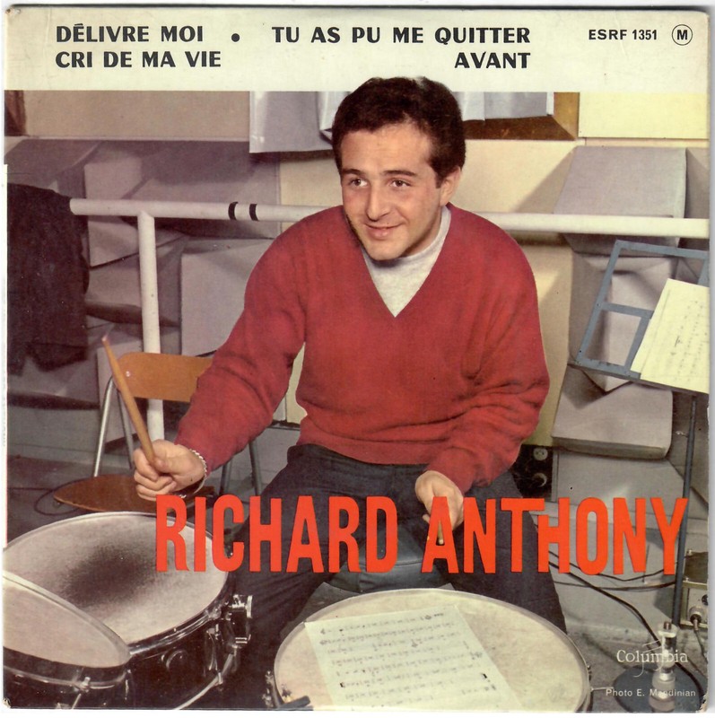 Richard Anthony DÃ©Livre Moi 1962 Ep 60s YÃ©-YÃ© Ray Charles Unchain My Heart