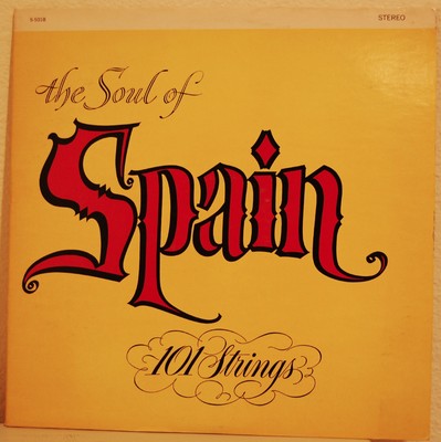 vintage lp the soul of spain 101 strings orchestra free shipping
