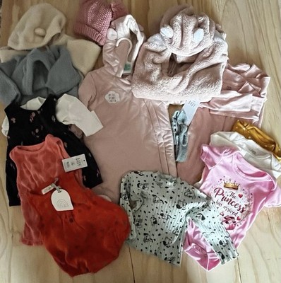 14pc 0-3 Months Baby Girl Bundle