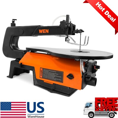 WEN 3922 16-inch Variable Speed Scroll Saw with Easy-Access Blade Changes