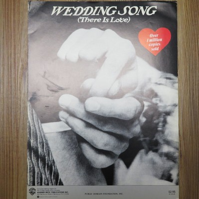 Vintage Sheet Music-1971-Wedding Song ''There is Love''
